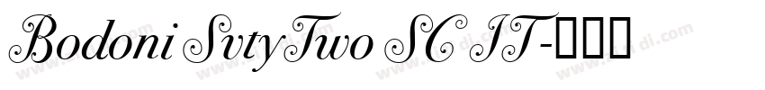 Bodoni SvtyTwo SC IT字体转换